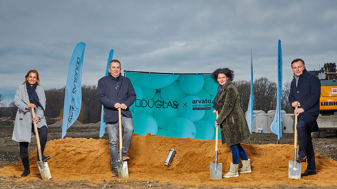 Baustart für automatisiertes Douglas-Distributionszentrum in Hamm