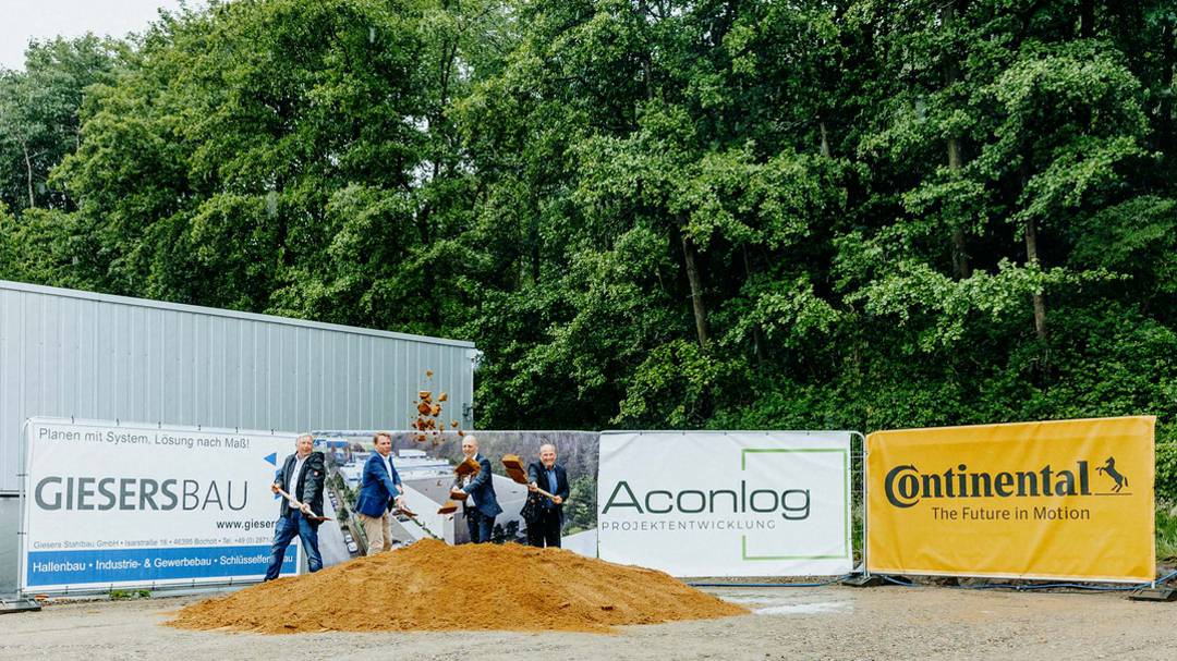Aconlog und Continental feiern Spatenstich