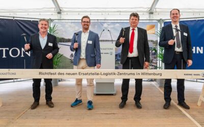 Panattoni und Kühne + Nagel feiern Richtfest