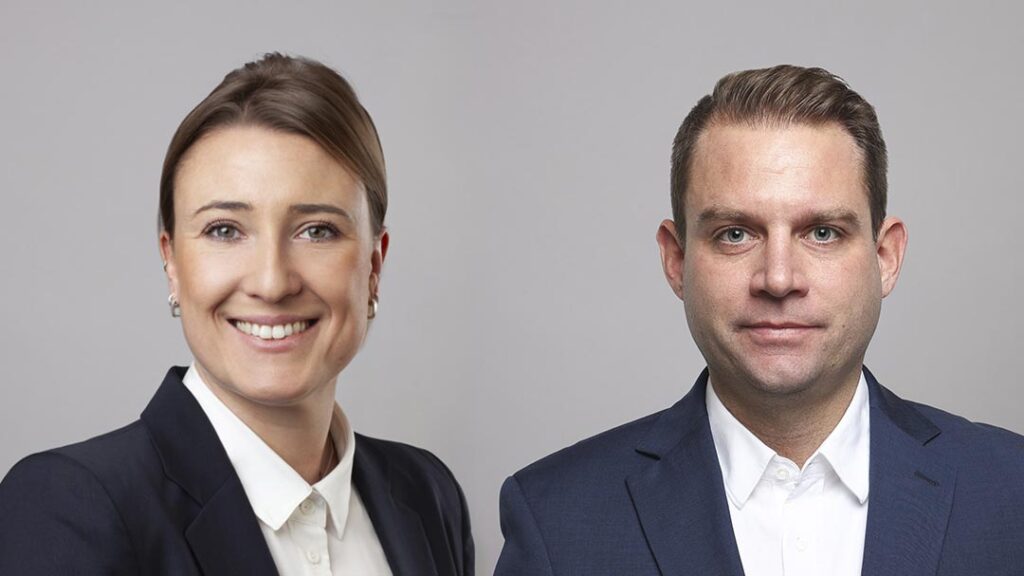 Sarah Klein und Bartek Urbanowicz kümmern sich ab sofort um Neubauprojekte von Verdion Deutschland.