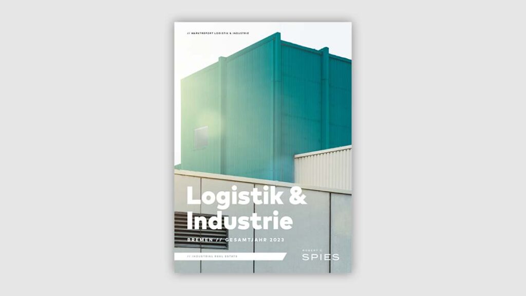 Robert C. Spies hat in seiner Publikation „Logistik & Industrie“ den Bremer Markt für Logistik- und Industrieflächen und dem direkten Umland im Jahr 2023 analysiert.