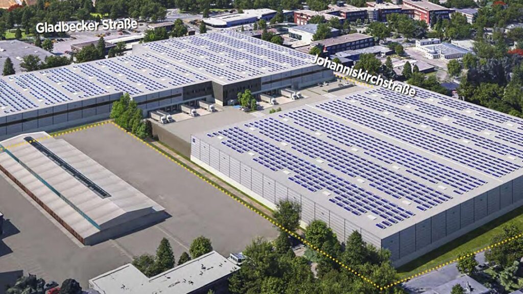 Hillwood wird den modernen Logistikkomplex in Altessen (hier als Visualisierung) im ersten Quartal 2025 fertigstellen.