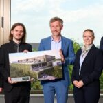 Bringen gemeinsam bringen Multilevel-Immobilien auf den Weg (v.l.n.r.): Willi Michels, CEO und Gründer Thesauros-Gruppe, Simon Michels, COO Thesauros-Gruppe, Peter Trapp, CEO Fusion Cologne GmbH, Lisa Hirsch, Prokuristin Fusion Cologne GmbH, Uwe Wedig, CEO HGK-Gruppe