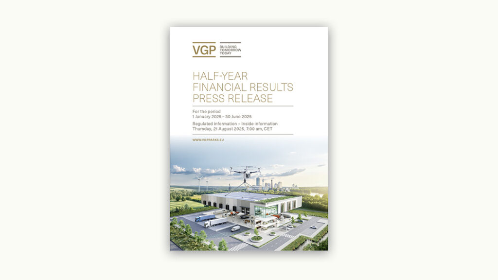 VGP hat in allen drei Hauptsegmenten ein solides Wachstum erwirtschaftet. Diese sind Development, Investment und Renewable Energy.