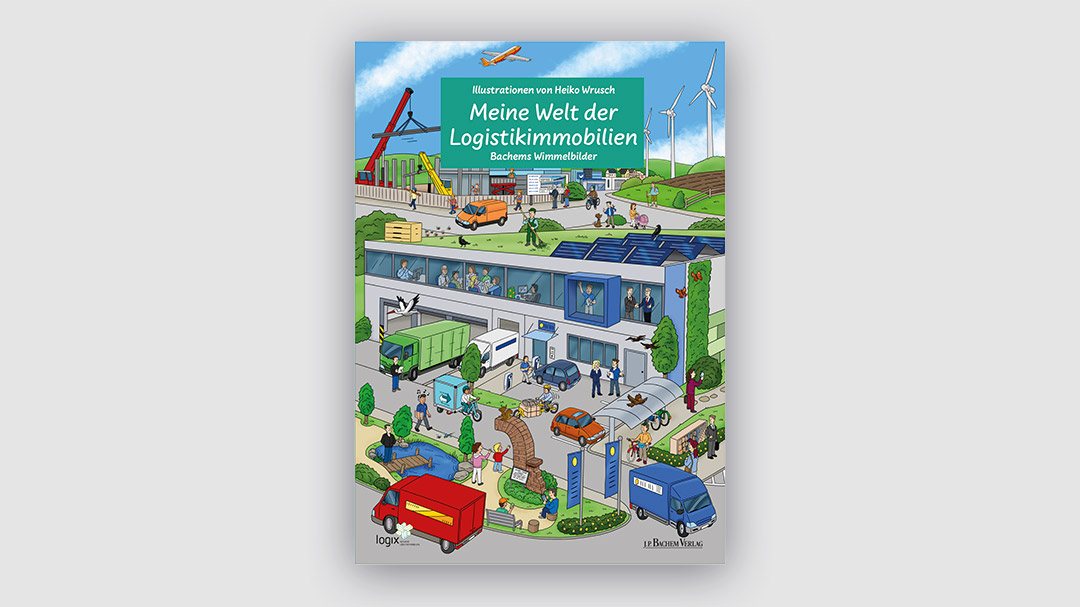 Neues Wimmelbuch zeigt die bunte Welt der Logistikimmobilien