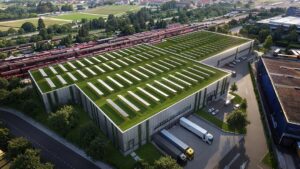 Für den Neubau ist unter anderem ein Gründach vorgesehen.