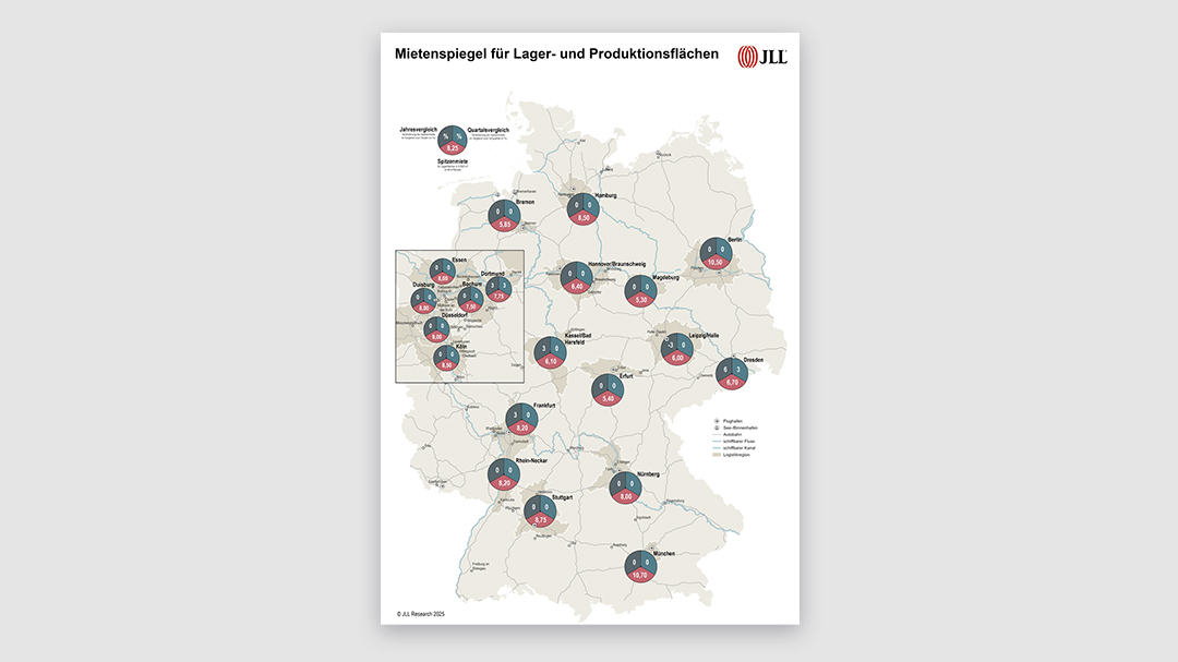 Weiter kaum Bewegung bei den Logistik-Spitzenmieten
