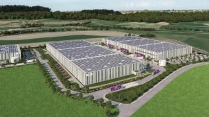 Der Logistikpark befindet sich im Industrie- und Gewerbegebiet Dombühl-Süd mit Anschluss an die Autobahnen 6 und 7.