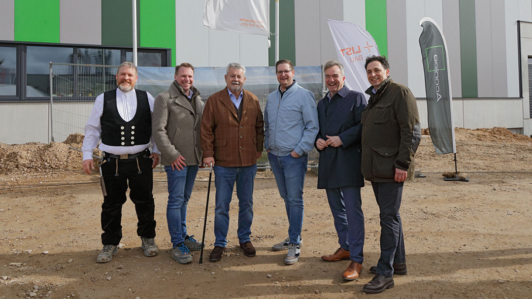 Aconlog begeht Richtfest für Logistikneubau in Viersen