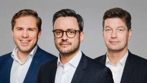 Leiten gemeinsam seit Anfang April die Unternehmensgeschicke bei Bulwiengesa (v.l.n.r.): Sven Carstensen, Kristian Reinhold und Felix Embacher.