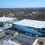 Die Gewerbe- und Logistikimmobilie Four Parx Dreieich Airport wurde in einer nachhaltigen „Holz-Hybrid-Bauweise realisiert
