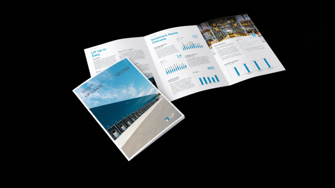 Laut dem Marktbericht „LIP Up to date – Logistikimmobilien Deutschland“ von LIP Invest hat der Investmentmarkt für Logistikimmobilien im 2. Quartal ein Transaktionsvolumen von 1,5 Milliarden Euro erreicht. Das Halbjahresergebnis liegt in etwa auf dem Niveau des Vorjahreszeitraums.